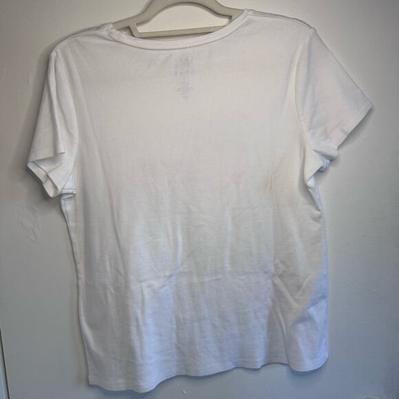 Croft & Barrow nautical American flag Tshirt size medium - Picture 2 of 4